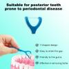ZCVAcom Molar Floss Stick,More Convenient to Clean The Back Teeth,Floss Sticks,Flosser Picks,Flossers,Suitable for Gifting Elders or Friends ((64 Count,Pack of 4) view 2