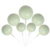 Rsstarxi 30 PCS Mini Balloons & Foam Balls Cake Toppers - DIY Cake Inserts for Wedding, Anniversary & Party Decorations - Blackish Green view 2