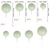 Rsstarxi 30 PCS Mini Balloons & Foam Balls Cake Toppers - DIY Cake Inserts for Wedding, Anniversary & Party Decorations - Blackish Green view 3