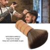 Resilient Brush Hair, Ergonomic Design - Soft and No Irritation Shaving Brush for Men with Wooden Handle and Nylon Hair, Versatile Use view 3