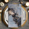 100 Pack Marble Guest Napkins 3 Ply Disposable Graceful Paper Napkin Blue Gold Marbleized Party Napkin Luxury Dinner Hand Napkin for Home Kitchen Bathroom Table Decor, 13 x 15.7 Inch view 3
