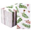 100 Christmas Paper Towels Holiday Disposable Napkins, 3 Ply Holly Mistletoe Berries Greenery Guest Hand Towels for Xmas Holiday Party Home Dinner Kitchen Bathroom Powder Room view 1