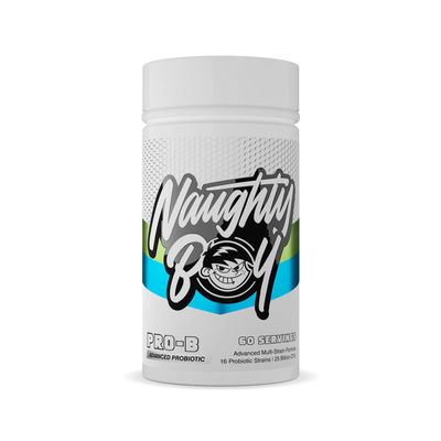 Naughty Boy Advanced Probiotic Capsule, Advanced Multi-Strain Formula - 60 Day Supply, 25 Billion CFU, Vegan Friendly (Pack of One)