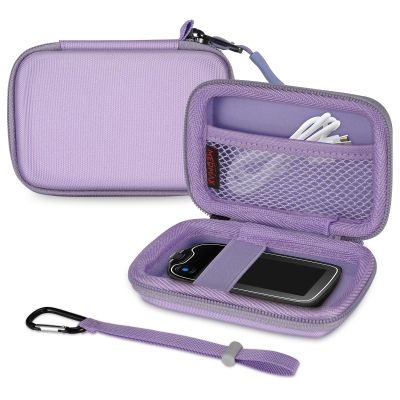 MEDMAX Hard Shell Protective Case for Freestyle Libre 3 2 / Libre Reader, Lightweight Shockproof Diabetic Storage Carrying Case with Clip and Handle, (Lilac Purple)