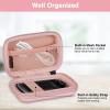 MEDMAX Hard Shell Protective Case for Freestyle Libre 3 2 / Libre Reader, Lightweight Shockproof Diabetic Storage Carrying Case with Clip and Handle, (Rosegold) view 3