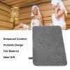 Felt Sauna Cushion Mat, Water Absorption SPA Heat Insulation Mat for Sauna Bath House Shower Room, Portable and Water Absorbent, for Men Women view 2