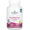 Nordic Naturals, Postnatal Omega-3, 1120mg Omega-3 with EPA, DHA and Vitamin D3, Highly Dosed, Lemon Flavour, 60 Softgels, Soy Free, Gluten Free, Non-GMO view 1