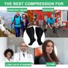 3 Pairs Plus Size Compression Socks for Women and Men Wide Calf 20-30mmhg Extra Large Knee High Support for Circulation, 02-4 Nude, 4X-Large view 3