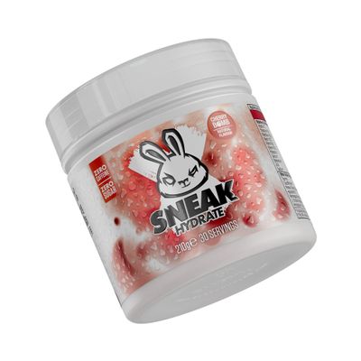 SNEAK Hydrate | Cherry Bomb | Coconut Water with Electrolytes, Zero Caffeine, Zero Sugar, Natural Flavours & Colours, Ashwagandha KSM-66 | 30 Servings