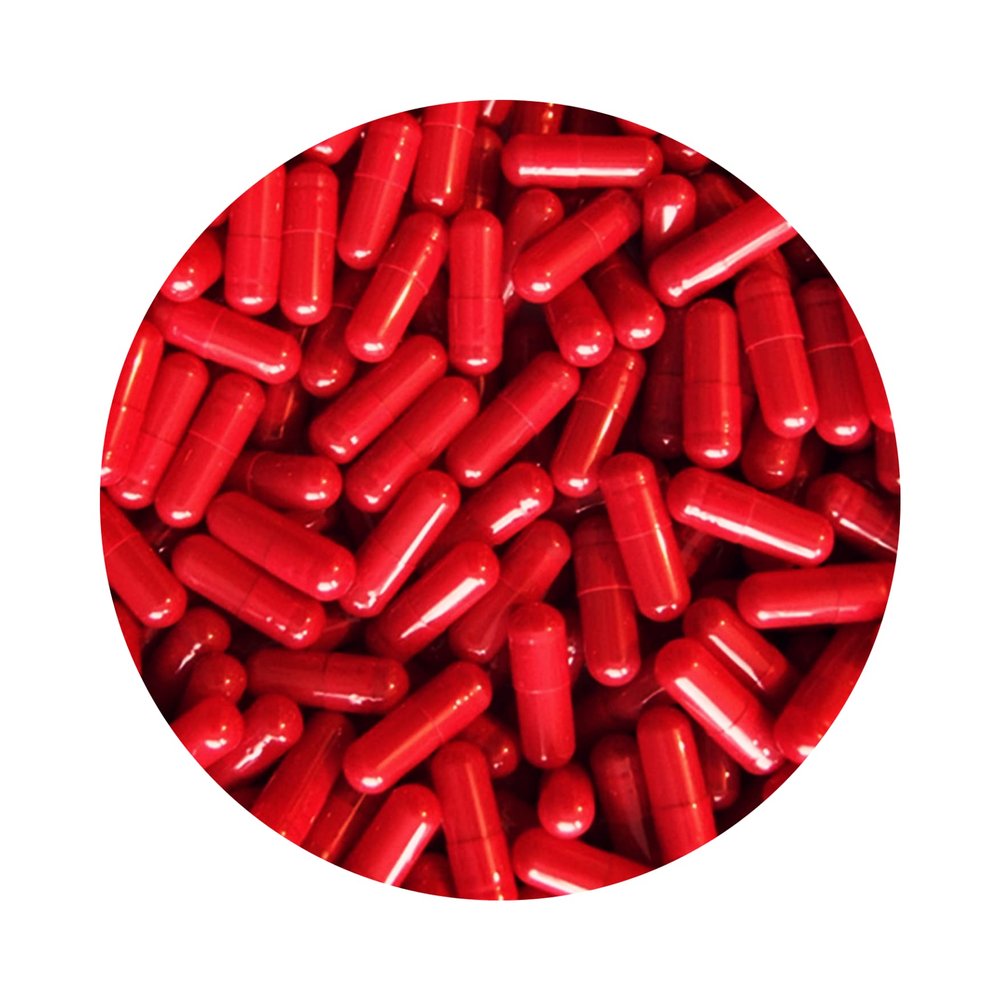 DR T&T HPMC vege Vegetarian Vegan Veggie Capsules Capsule size0 Size 0 red (500)