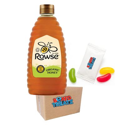 Rowse Organic Honey (1.36kg) Big Squeezy Bottle Natural Sweetener, Honey for Cooking Boxed Treatz