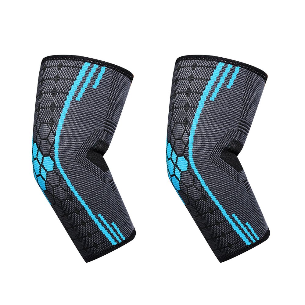 1 Pair Elbow Compression Sleeve, Nylon Elastic Elbow Compression Support Sleeve Anti Slip Breathable Elbow Braces for Sports Elbow Pain Relief, Workout, Weightlifting (XL)