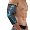1 Pair Elbow Compression Sleeve, Nylon Elastic Elbow Compression Support Sleeve Anti Slip Breathable Elbow Braces for Sports Elbow Pain Relief, Workout, Weightlifting (XL) view 2