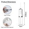 FreshBrite AquaSmile Pro - Ultimate Oral Care Water Flosser with 3 Customizable Modes, IPX7 Waterproof, USB Rechargeable - White - Transform Your Dental Routine into a Luxurious Experience view 3
