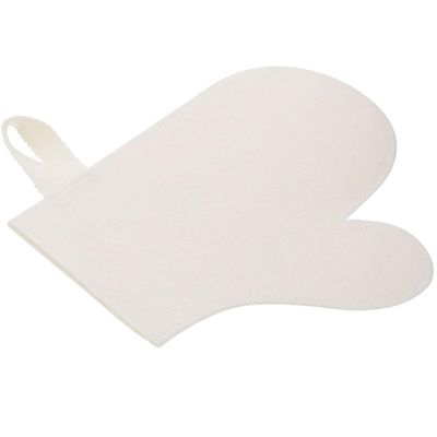 Felt Sauna Gloves Bath Gloves Fashion Felt Sauna Heat Protecting Mitt Bathing Mitten Shower Mitten Heat Protecting Glove White Simple
