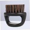 Beavorty Mens Boar Bristle Beard Brush Portable round Shaving Brush with Black Handle for Beard Grooming and Shaping at Home Or Salon view 2