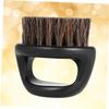 Beavorty Mens Boar Bristle Beard Brush Portable round Shaving Brush with Black Handle for Beard Grooming and Shaping at Home Or Salon view 3