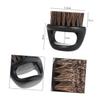 Beavorty Mens Boar Bristle Beard Brush Portable round Shaving Brush with Black Handle for Beard Grooming and Shaping at Home Or Salon view 4