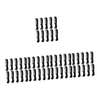 FOMIYES 50pcs Mini Pocket Sized Hair Comb for Men for Beard and Mustache Grooming Portable and Compact Design
