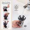 Electric Razor for Men's, Men Electric Razor 6-in-1 Shaver Bald 7 Cutter Head Shaver Multifunctional Razor Alien Shape IPX6 Waterproof Grooming Kit view 3
