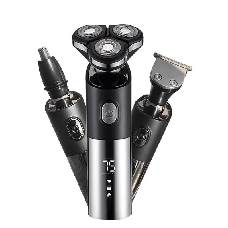 Electric Razor for Men's, 3 Head Electric Shaver for Men 3D Electric Razor Waterproof Beard Trimmer Cutter for Men Shaving Machine Recharge LED Display