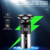 Electric Razor for Men's, 3 Head Electric Shaver for Men 3D Electric Razor Waterproof Beard Trimmer Cutter for Men Shaving Machine Recharge LED Display view 4