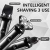 Electric Razor for Men's, 3 in 1 Electric Shaver Razor for Men Shaving Machine 4D Smart Male Rechargeable Three-Head Nasal Hair Trimmer Kit view 3