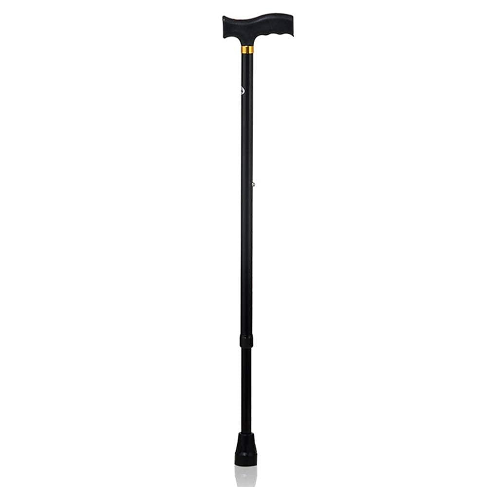 SilteD Walking Stick Crutch for Elderly Elderly Telescopic Walking Stick Lightweight Aluminum Height Adjustable Walking Support for Men Women with Handle Present