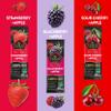 Cerez Pazari Dried Fruit Roll Ups, 25g x 9 pack Snacks Variety Pack for Adults and Kids, Healthy Vegan Real Fruit Bars, Snacks with Strawberry, Blackberry and Sour Cherry view 2