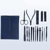 16Pieces Nail Clippers Nail Scissors Fold Bag-Beauty Manicure Nail File Tool (Color : W, Size : 14.3 * 11.1cm) view 4