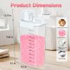 2 Packs Laundry Detergent Dispenser,78 oz Laundry Detergent Container,Laundry Scent Booster Beads Dispenser for Washing Powder,Soda Powder, Grain view 3