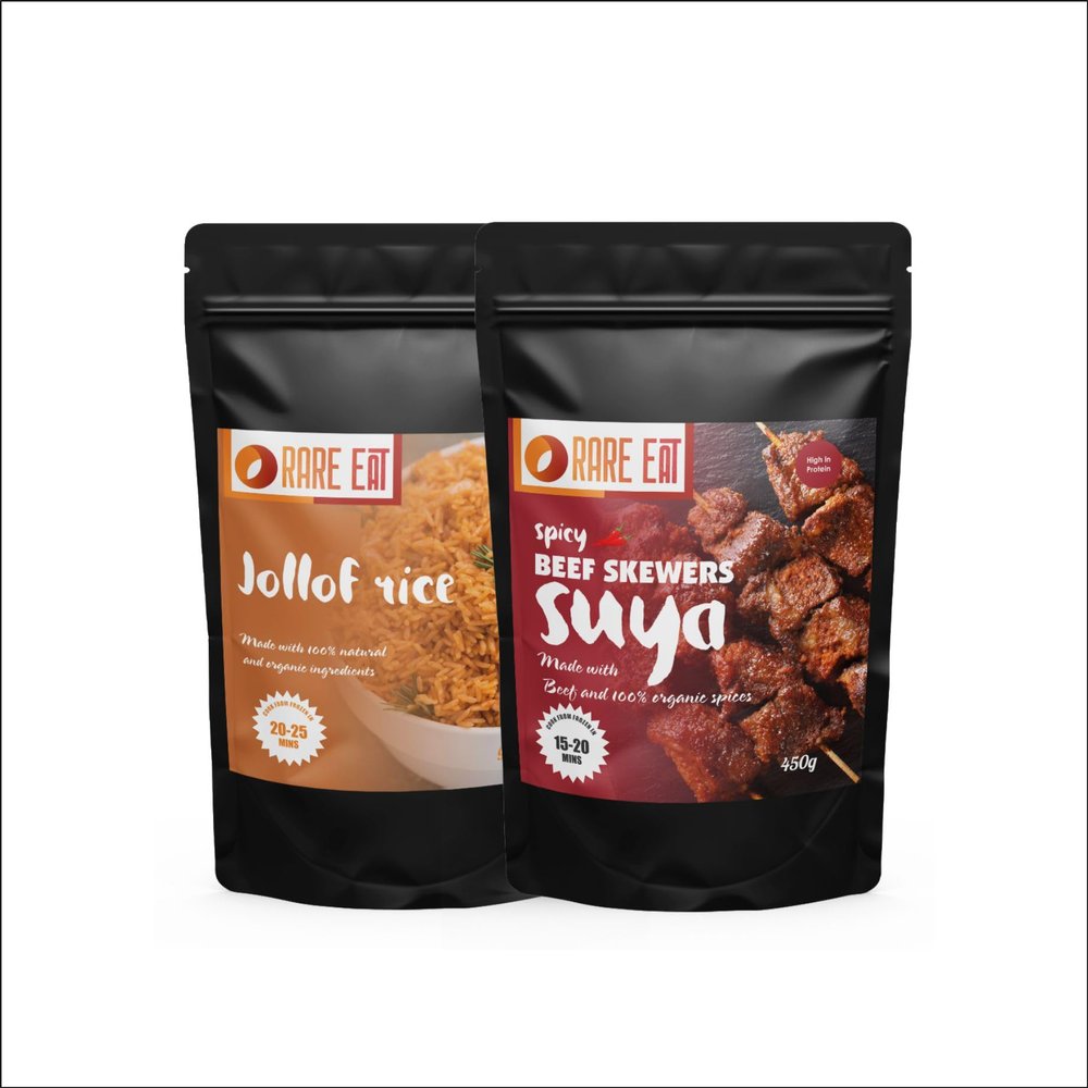 Nigerian Jollof Rice + Beef Skewers Suya | Serves 4