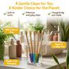 SuperBee Bamboo Toothbrush 5 Pack Soft Bristles for Adults and Kids view 2