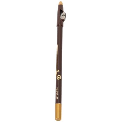 Beard Lineup Pen, White Hairline Pen Professional Beard Pencil Filler Household Beard Pencil Liner Shaping Styling Tool (Dark Brown)