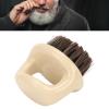 ANKROYU 3PCS Ring Handle Shaving Brush, Men's Beard Soft Hair Burr-Free Comb, Barber Shop Hairdressing Cleaning Tool view 2