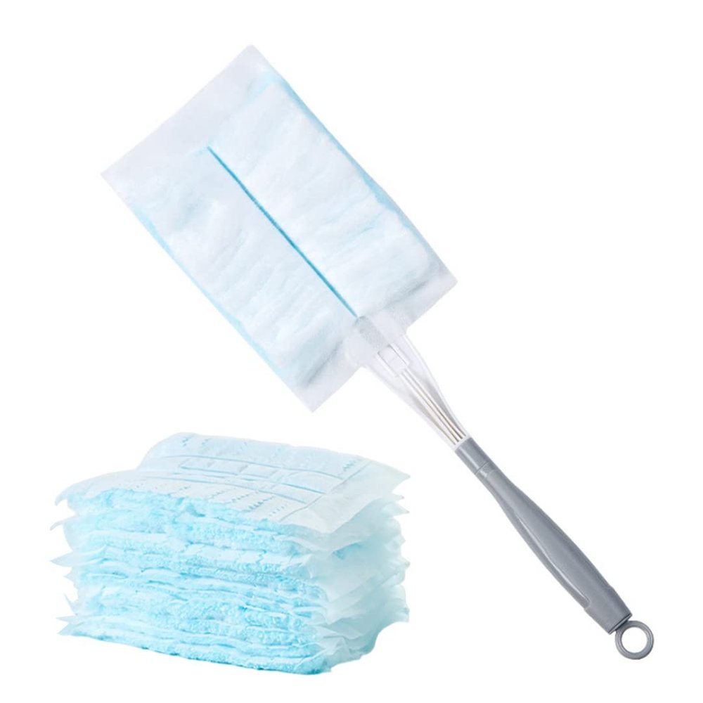 Duster Refill Duster Refills Fluffy Duster Refill Disposable Duster Refill Hand Duster Refill Replacement Duster Head with 10refills 1handle for Cleaning 11pcs