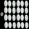 24 x edible 3D Halloween tokens disks icing toppers, cake cupcakes decorations (Baby Blue) view 1