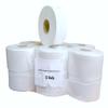 12 Rolls - Mini Jumbo Toilet Rolls | Soft 2Ply White Toilet Tissue Paper Quick Dissolving Absorbent Tissue Rolls | Home and Commercial Use view 1
