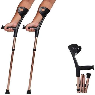 Forearm Crutches Adjustable Folding Motion Forearm Crutches Adjustable Lightweight Arm Cuff Crutch Heavy Duty for Standard And Tall Adults Comfortable Wrist Non Skid,2Pcs Lightweight Arm Crutch