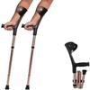 Forearm Crutches Adjustable Folding Motion Forearm Crutches Adjustable Lightweight Arm Cuff Crutch Heavy Duty for Standard And Tall Adults Comfortable Wrist Non Skid,2Pcs Lightweight Arm Crutch view 1
