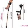 Forearm Crutches Adjustable Folding Motion Forearm Crutches Adjustable Lightweight Arm Cuff Crutch Heavy Duty for Standard And Tall Adults Comfortable Wrist Non Skid,2Pcs Lightweight Arm Crutch view 3