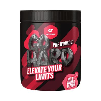 Go Fitness Nutrition Go Hard Wild Watermelon 400 g Intense Pre-Workout, Focus & Energy Support, Refreshing Watermelon Flavour