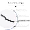 3Pcs Crevice Cleaning Brush, Hard Bristle Crevice Cleaning Brush Long Handle Narrow Groove Gap Cleaning Tool for Tight Space - Window Door Track Cleaner Brush for Bathroom Kitchen (3Pcs,Black) view 3