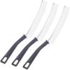 3Pcs Crevice Cleaning Brush, Hard Bristle Crevice Cleaning Brush Long Handle Narrow Groove Gap Cleaning Tool for Tight Space - Window Door Track Cleaner Brush for Bathroom Kitchen (3Pcs,White) view 1