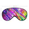Super Smooth Soft New Science Tie Dye Psychedelic Art Eye Mask for Boys Girls, Eye Cover with Elastic Band Sleeping Eye Mask Plane Eye Cover for Travel Work Shift Sleep Naps view 2