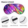 Super Smooth Soft New Science Tie Dye Psychedelic Art Eye Mask for Boys Girls, Eye Cover with Elastic Band Sleeping Eye Mask Plane Eye Cover for Travel Work Shift Sleep Naps view 3