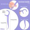 200 Pcs Dental Floss, Floss Sticks Dental 2 in 1 Toothpick Disposable Floss Picks for Interdental Cleaning (Purple) view 2
