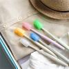 # 50 PCS Toothbrush Covers Travel Toothbrush Covers Caps For Home And Outdoor Toothbrush Protector For Family Toothbrush Case Toothbrush Head Holder Cover (Pink, One Size) view 3