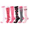 6Pcs Compression Socks for Men and Women, Flight Socks Compression Stockings Knee High Socks for Running, Sport, Medical, Athletic, Airplane Travel, Pregnant Woman view 1