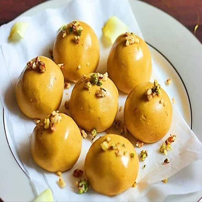 Rakhi,Diwali Special (Besan Ladoo 2kg) Gift Hamper for Brother Sister, Delicious Indian Traditional Sweets Best Gift For All Occasions Tasty Treat For Family & Friends Sold By Kidzbuzz